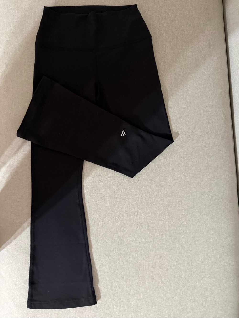 ALO Yoga Girls' Black High-Rise Performance Leggings